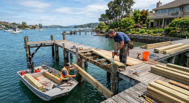 Wood Dock Repair in Overland Park, KS